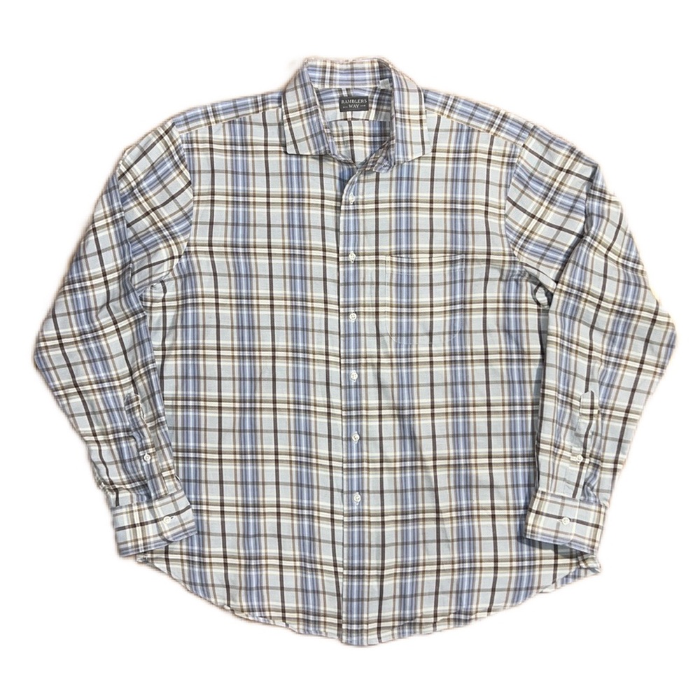 Ramblers Way Long Sleeve Button Down Shirt, size XL
